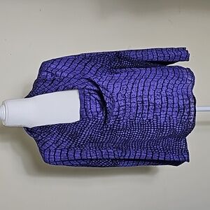 Larsen Gray Cowl Neck Long Sleeve Blouse Size S